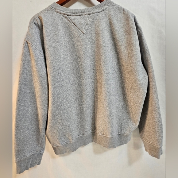 Tommy Jeans Logo Sweatshirt Women’s Small Gray Embroidered Pullover - Picture 2 of 6